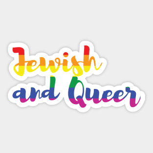 Jewish and queer Sticker